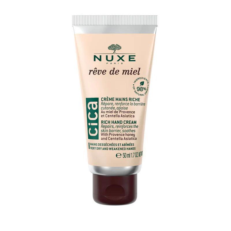 Crema de manos rica en CICA